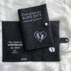 Mutterpasshülle Deluxe Blind Date - Anthrazit