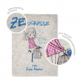 Zeugnismappe My little Bird personalisiert mit Namen