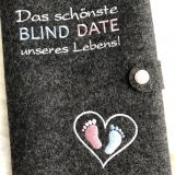 Mutterpasshülle Deluxe Blind Date - Anthrazit