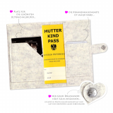 Mutter-Kind-Pass Hülle bunte Füße weiß