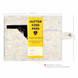 Mutter-Kind-Pass Hülle bunte Füße weiß